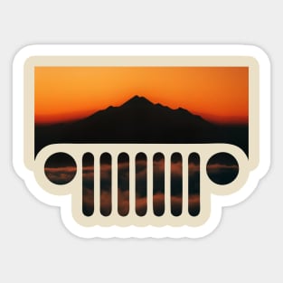 Mountain Jeep Sticker